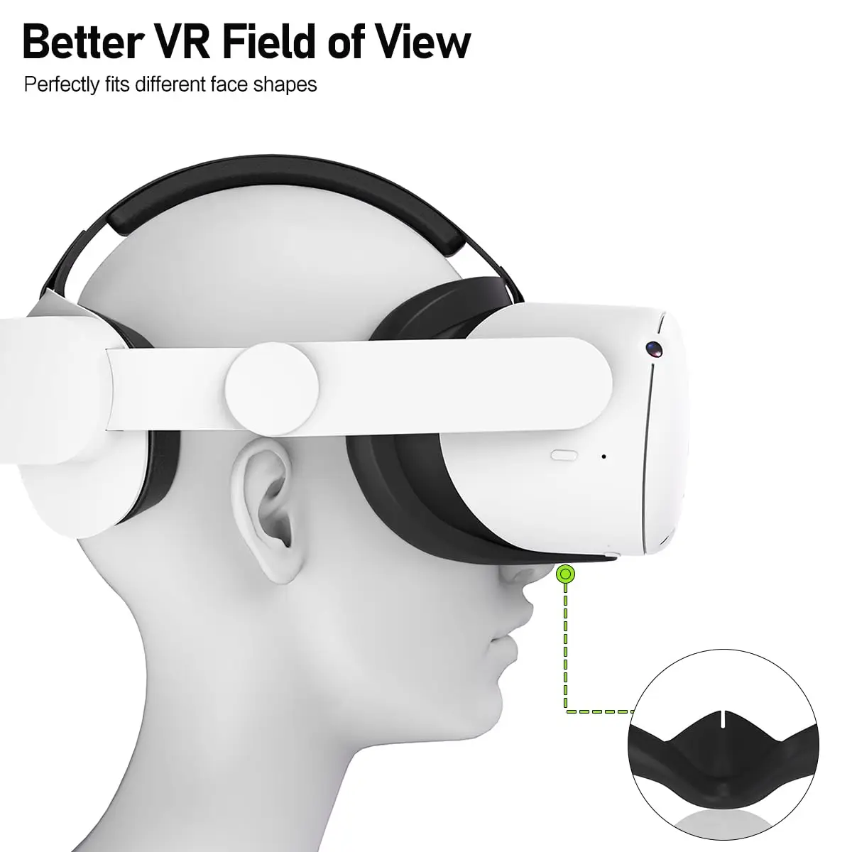 Face Pad Cover for Oculus Quest 2 with Lens Covers Protectors Washable VR Silicone Covers - Image 3