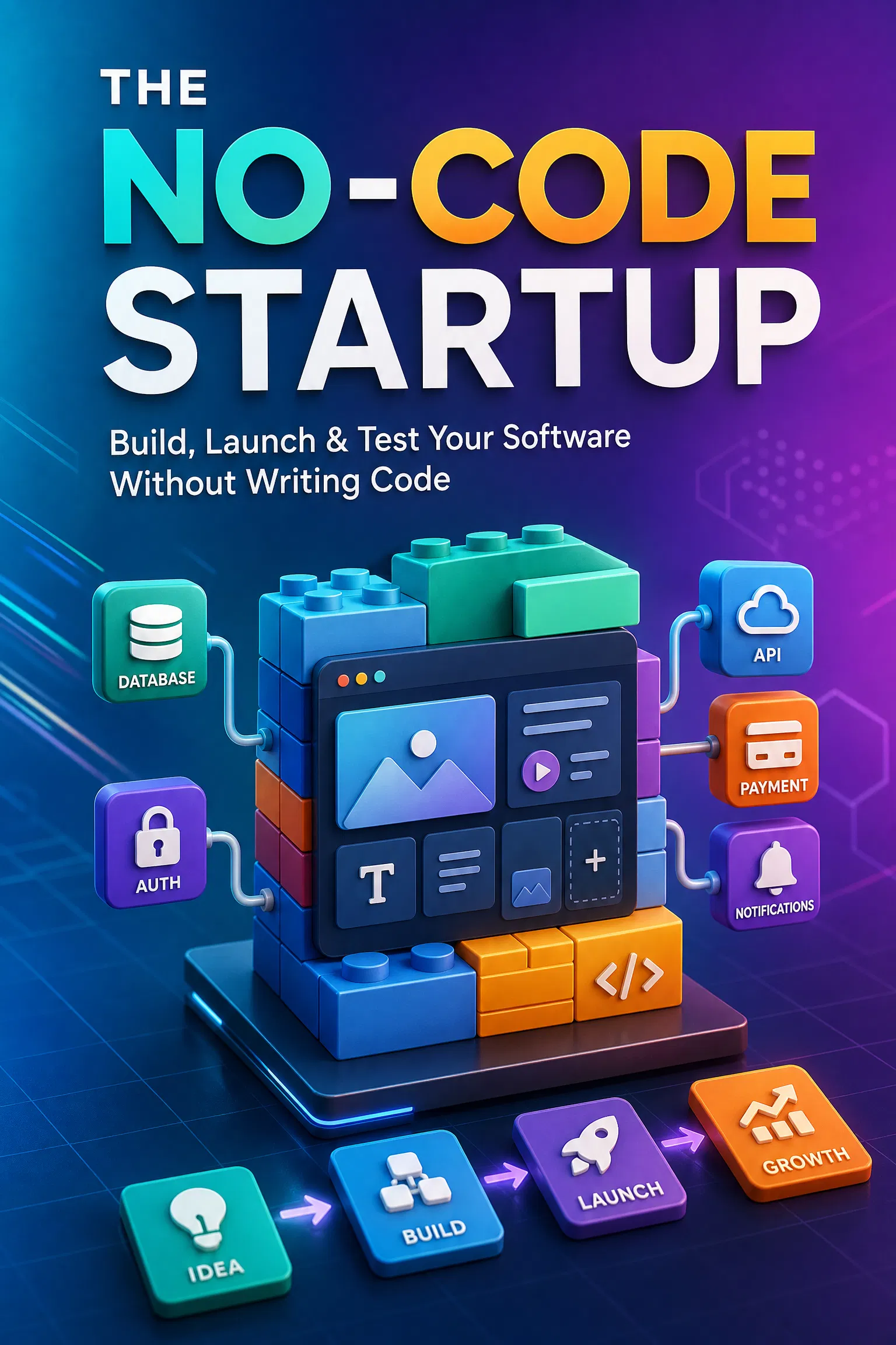 The No-Code Startup: The Ultimate A–Z Guide to Building, Launching & Testing Software Without Writing Code