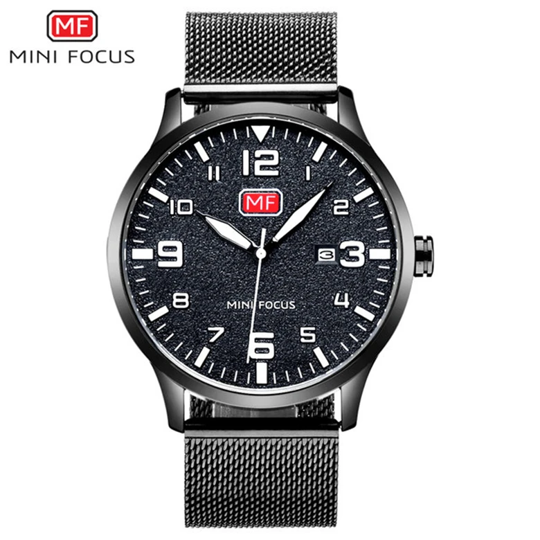 MINI FOCUS 0158 G Fashion Green Leather Watches Men Army Navy Watch Relojes - Image 14