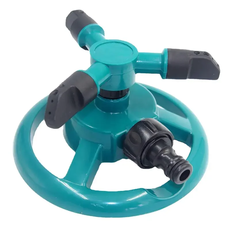 360° Auto-Rotating Adjustable Garden Sprinkler Nozzle Plastic Irrigation Water-Saving Tool for Lawn & Agricultural Use - Image 5