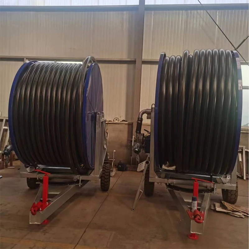Agriculture Moving Traveling Rain Gun Hose Reel Irrigation System 50-200 Reel Sprinkler Machine for Farm Irrigation - Image 3