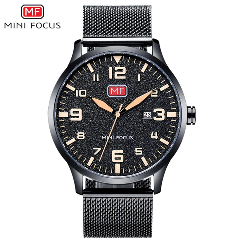 MINI FOCUS 0158 G Fashion Green Leather Watches Men Army Navy Watch Relojes - Image 11