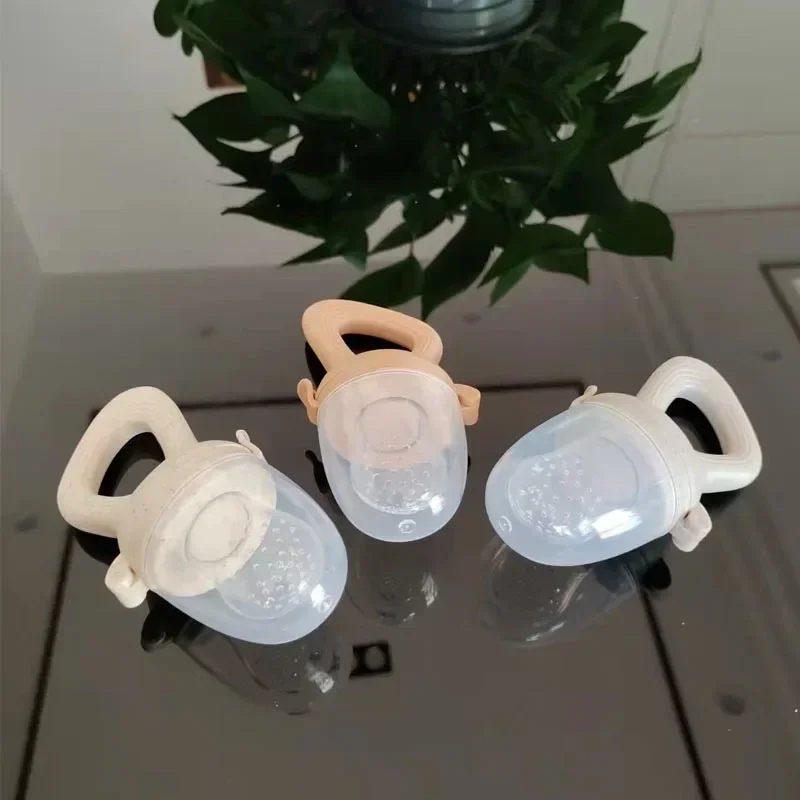 1PC Silicone Baby Fruit Feeder with Cover Baby Nipple Fresh Food Vegetable Supplement Soother Nibbler Feeding Teething Pacifier - Image 2