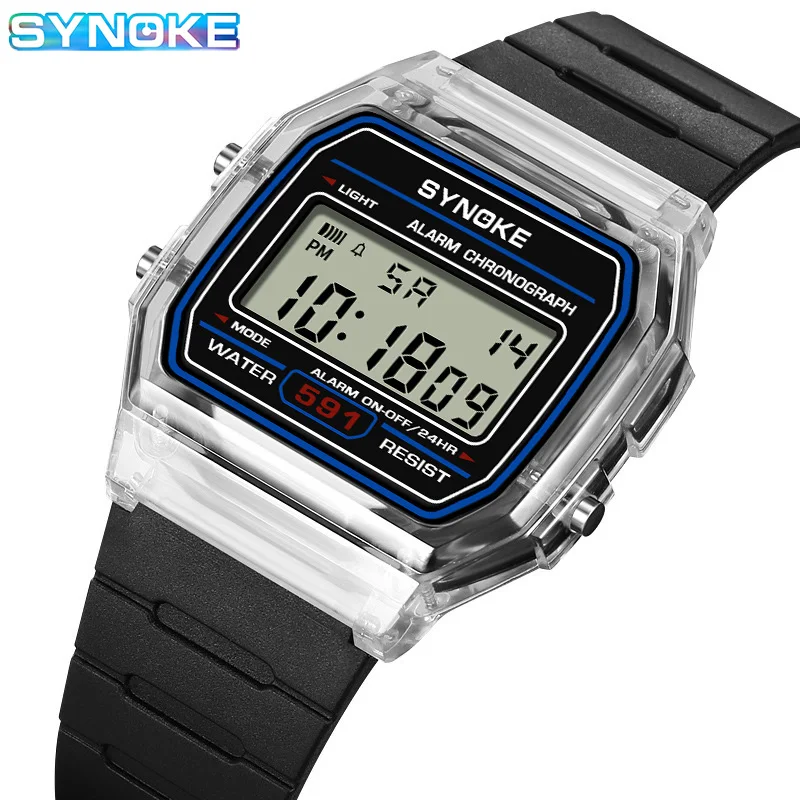 SYNOKE Student Digital Watch Unisex Sport Watch Multifunction Sports Waterproof Luminous LED Classic Watch For Men And Lady - Image 5