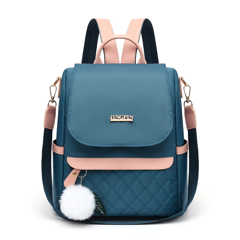 Fashionable Women's Backpack, Adjustable Shoulder Straps, Multiple Back Styles, Zipper Closure, Polyester Lining, Suitable for V - Image 2