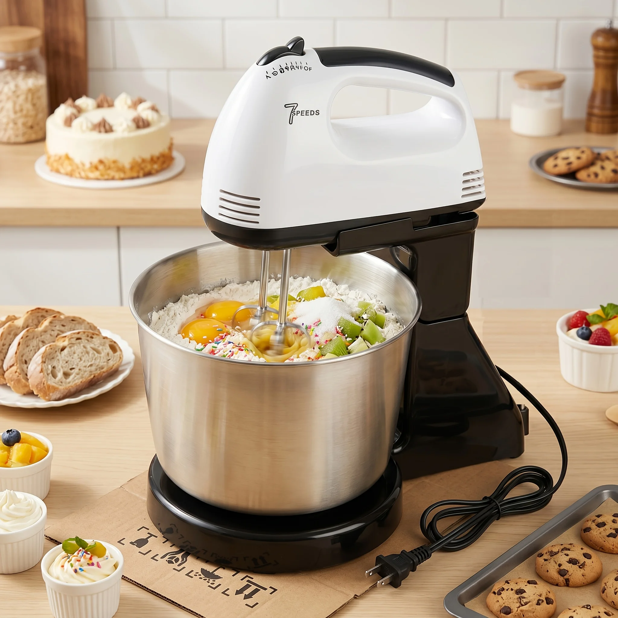 Electric Egg Beater, Cream Mixer, Household Egg Beater, Cross-Border Mixer - Image 6