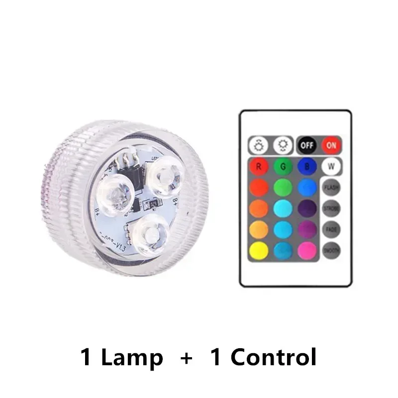 Remote Control Underwater Light Waterproof,Color Changing LED Pool Lamp for Indoor Aquarium, Bowl, Table Centerpiece Nightscape - Image 9