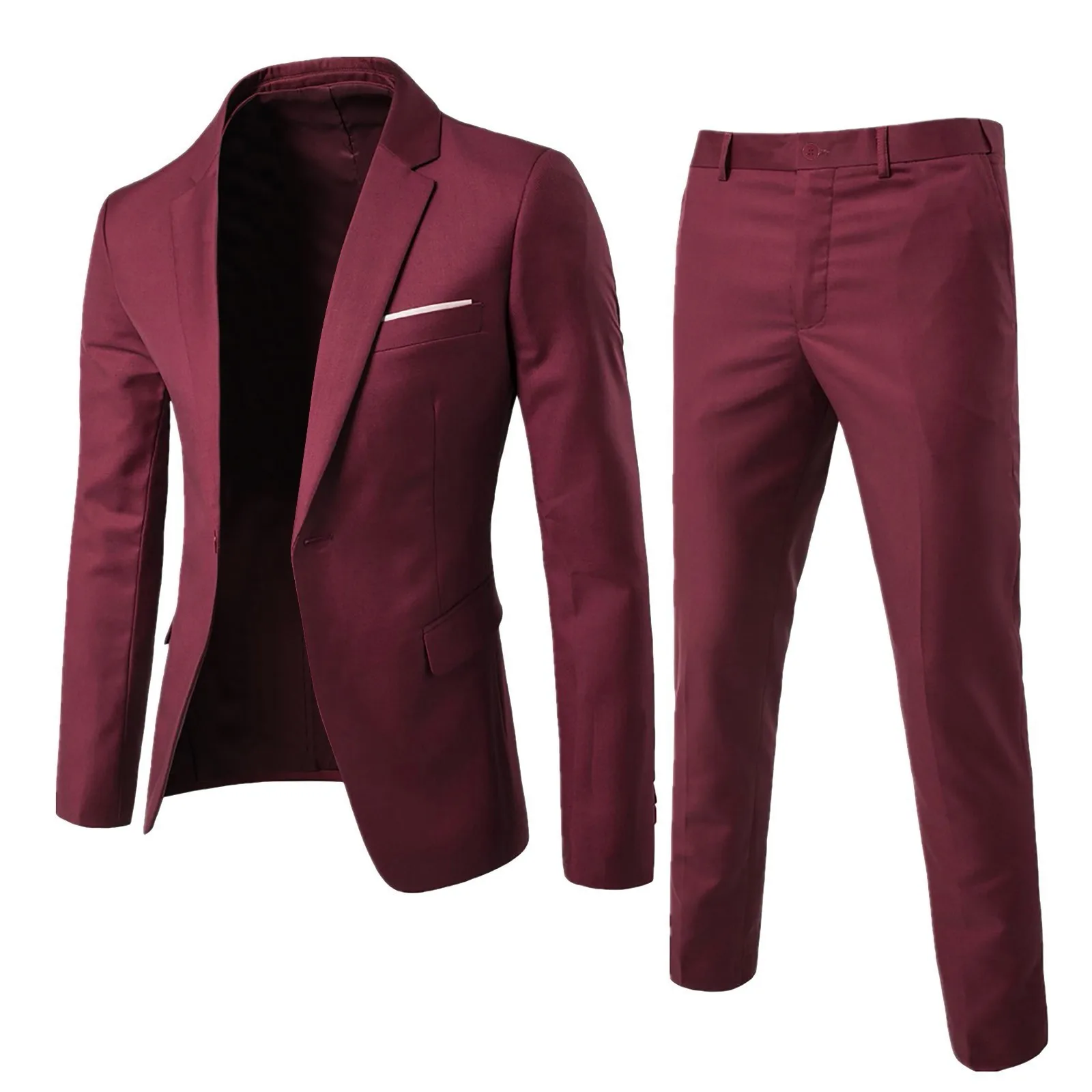 Suit Men's Business Suit Professional Dress Men's Two-piece Suit Slim Fit Best Man Groom Wedding Dress 2026 - Image 3