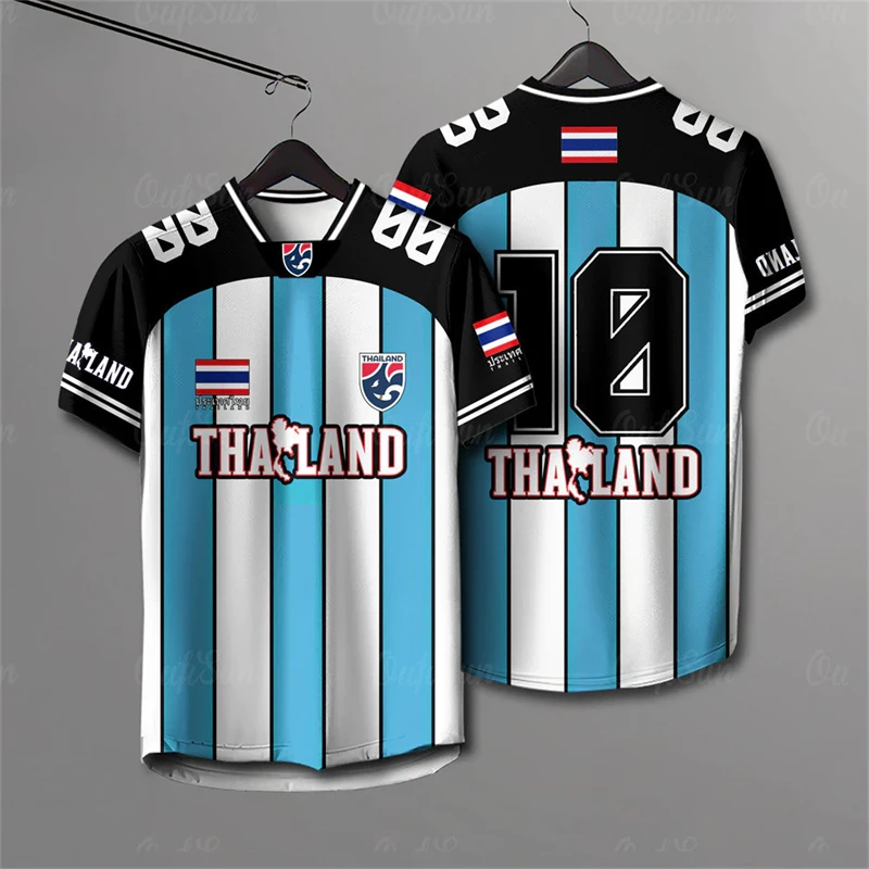Men And Women Elephant Thailand 3D Printed Rugby Collar Short Sleeve Summer Street T Shirt Man High Quality Oversized Breathable - Image 4