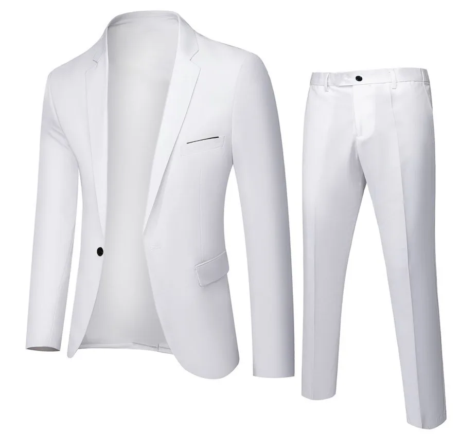 Suit Men's Business Suit Professional Dress Men's Two-piece Suit Slim Fit Best Man Groom Wedding Dress 2026 - Image 10