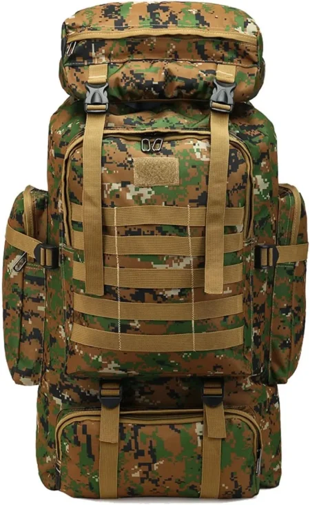 80L Mountaineering Bag Climb Bag Tactical Backpacks Large Backpack Outdoors Hiking Camping Travel Bags