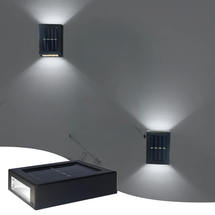 Solar Outdoor Wall Light IP65 Waterproof Up Down Wall Washer Lamp Garden Landscape Balcony Yard Porch Street Pathway Decor - Image 8