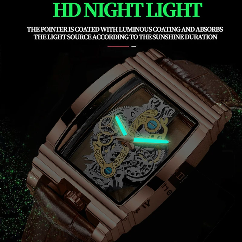 New Fashion Double Sided Hollowed Out Transparent Watch Men Luxury Gold Watches Full Steel Quartz Wristwatches Men Montre Homme - Image 6