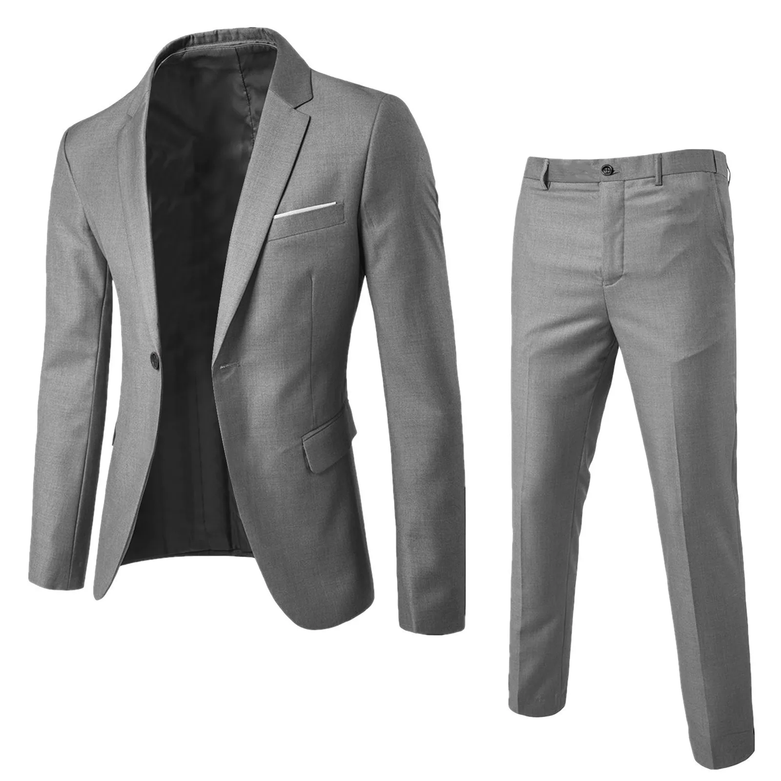 Suit Men's Business Suit Professional Dress Men's Two-piece Suit Slim Fit Best Man Groom Wedding Dress 2026 - Image 9