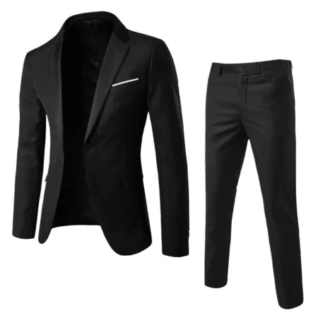 Suit Men's Business Suit Professional Dress Men's Two-piece Suit Slim Fit Best Man Groom Wedding Dress 2026