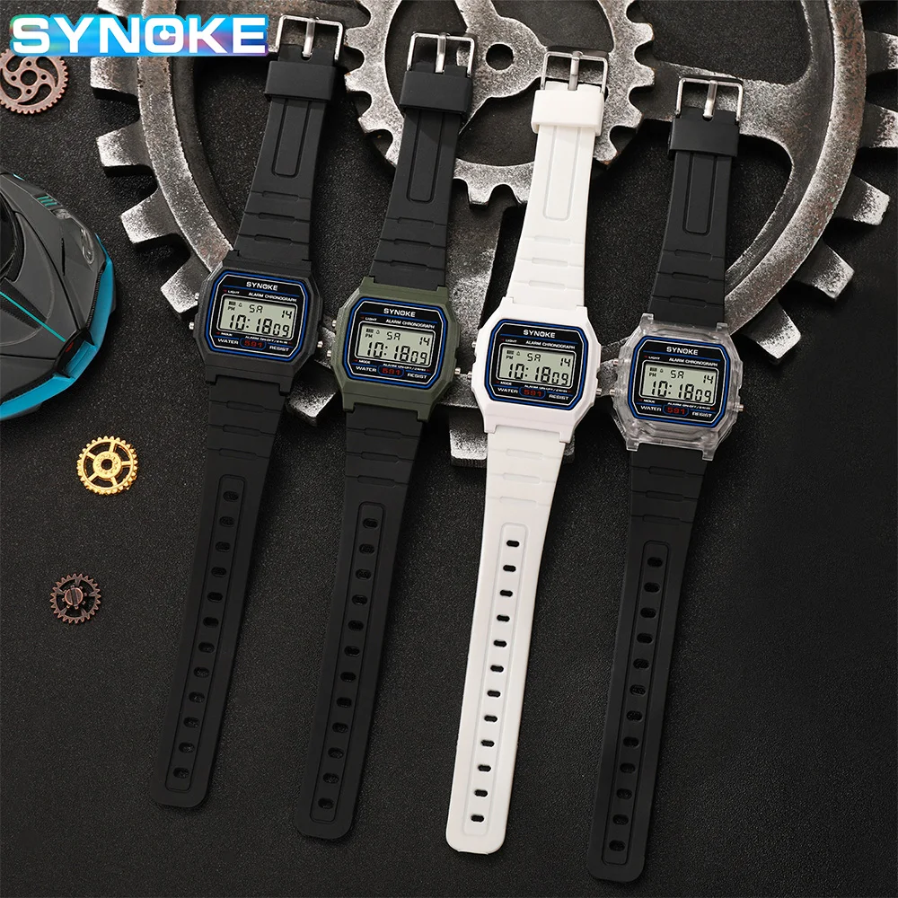 SYNOKE Student Digital Watch Unisex Sport Watch Multifunction Sports Waterproof Luminous LED Classic Watch For Men And Lady - Image 2