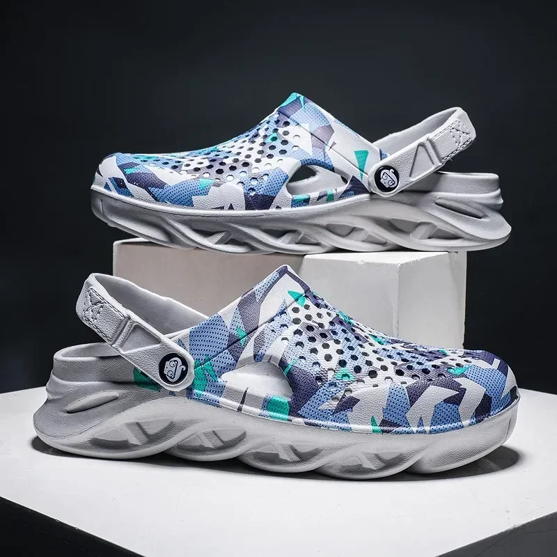 Flat Sandals Men Shoes EVA Slippers Garden Platform Sandals Man Summer Sandals New Male Sneakers Outdoor Flip Flops Home Clogs - Image 8