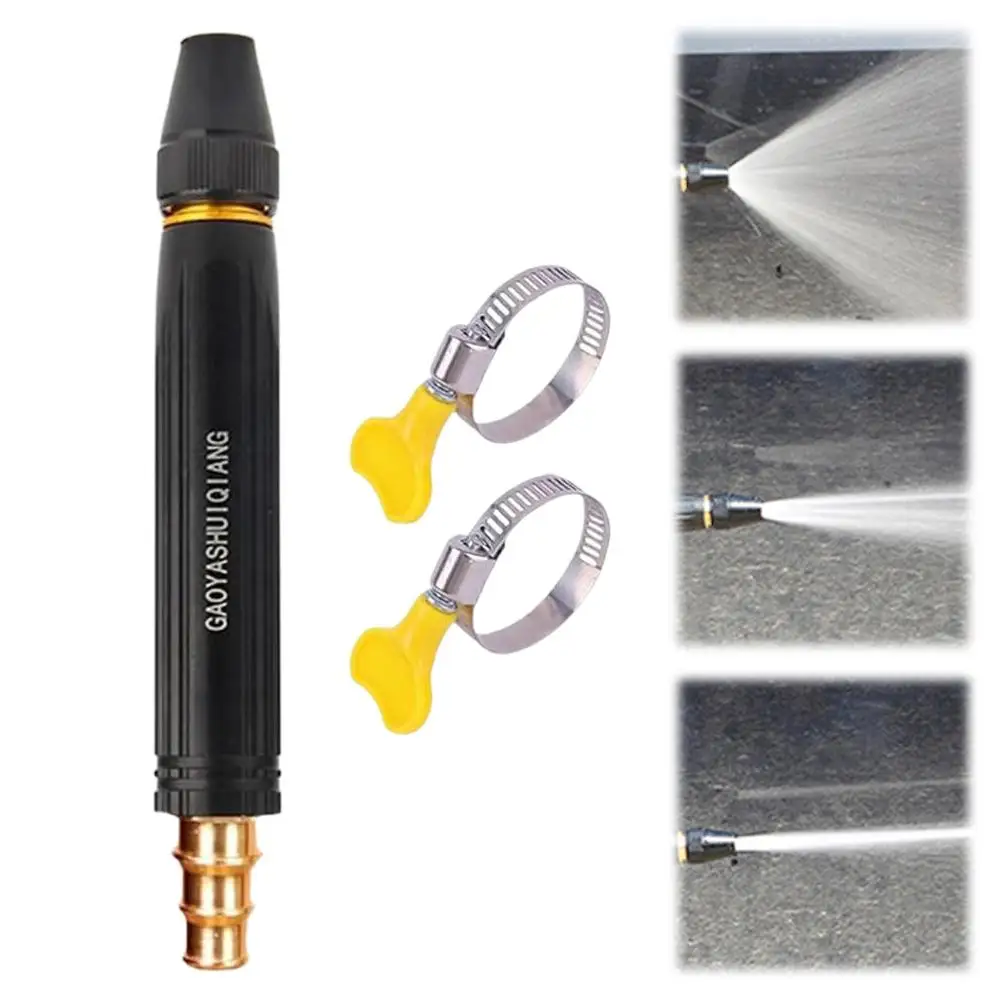 High Pressure Garden Hose Nozzle, High Pressure Water Gun Hose 3 Spray Patterns for Car Washing, Garden Watering, Patio Cleaning - Image 9
