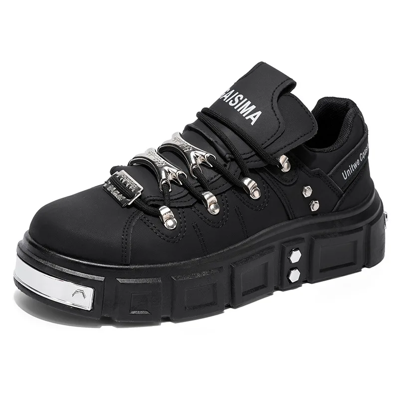 2026 Spring and Autumn New Thick soled Height Increasing Casual Board Shoes Popular Men's Shoes - Image 5
