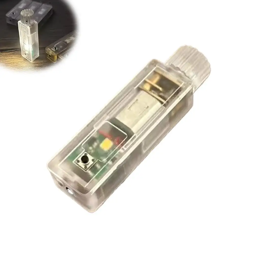 Hand Cranked Self Generating Light Handheld Life-saving Flashlight Waterproof Mini Emergency Light Camping And Hiking Daily Use - Image 8