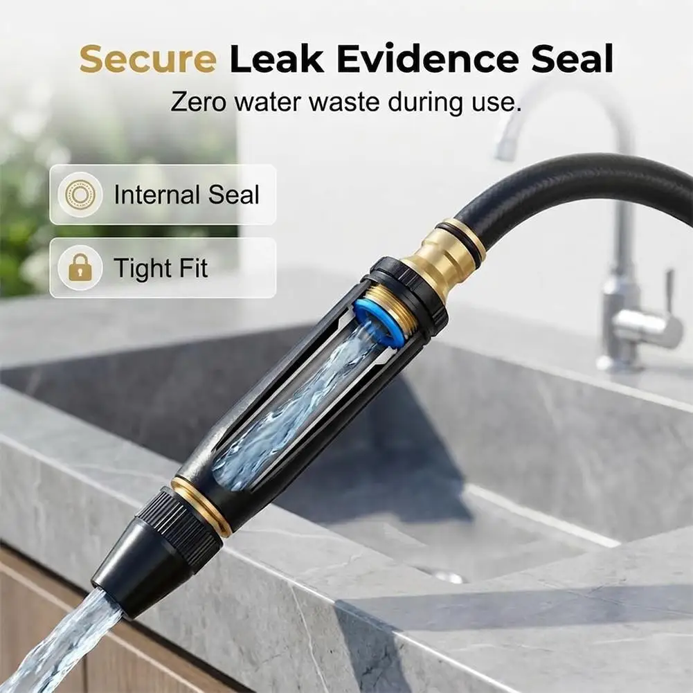 High Pressure Garden Hose Nozzle, High Pressure Water Gun Hose 3 Spray Patterns for Car Washing, Garden Watering, Patio Cleaning - Image 5