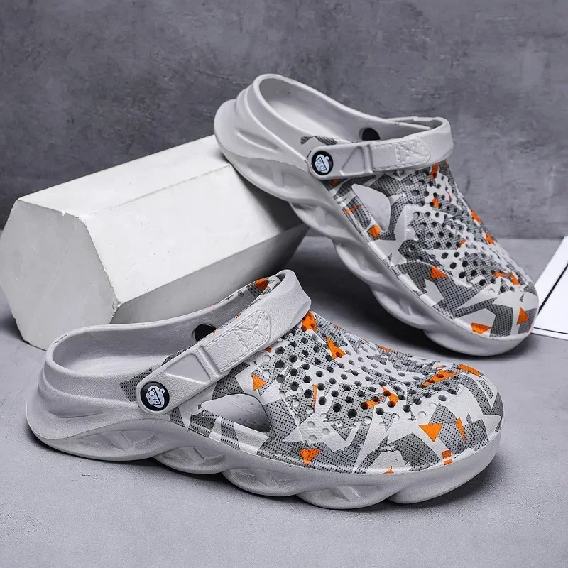Flat Sandals Men Shoes EVA Slippers Garden Platform Sandals Man Summer Sandals New Male Sneakers Outdoor Flip Flops Home Clogs - Image 7