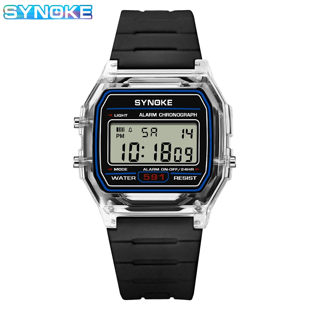 SYNOKE Student Digital Watch Unisex Sport Watch Multifunction Sports Waterproof Luminous LED Classic Watch For Men And Lady - Image 13