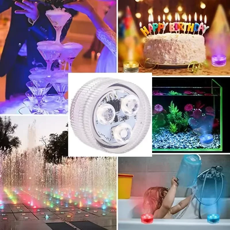 Remote Control Underwater Light Waterproof,Color Changing LED Pool Lamp for Indoor Aquarium, Bowl, Table Centerpiece Nightscape - Image 5