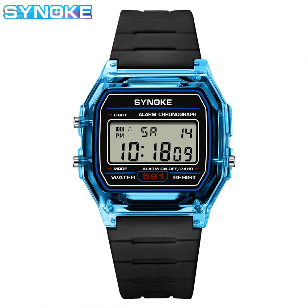 SYNOKE Student Digital Watch Unisex Sport Watch Multifunction Sports Waterproof Luminous LED Classic Watch For Men And Lady - Image 12