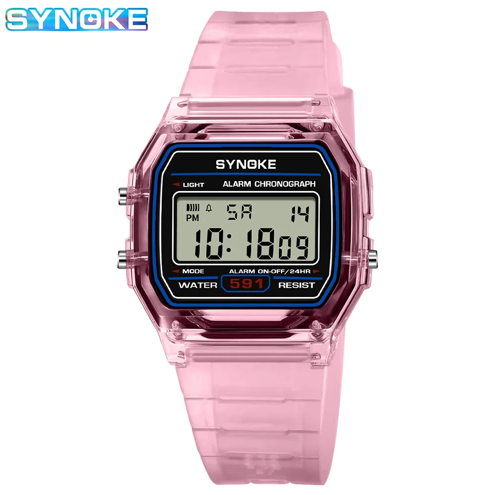 SYNOKE Student Digital Watch Unisex Sport Watch Multifunction Sports Waterproof Luminous LED Classic Watch For Men And Lady - Image 3
