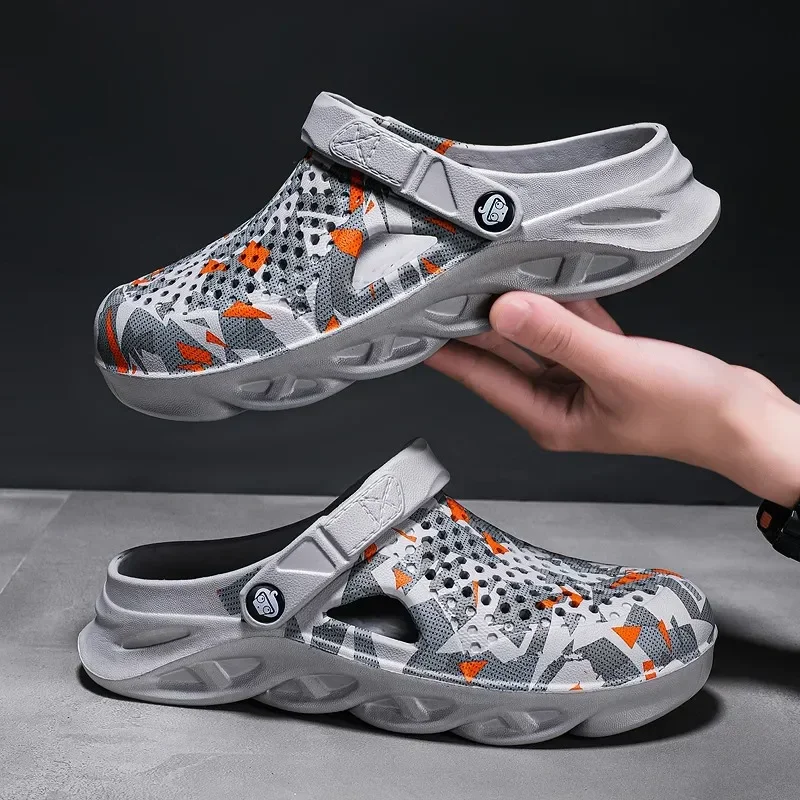 Flat Sandals Men Shoes EVA Slippers Garden Platform Sandals Man Summer Sandals New Male Sneakers Outdoor Flip Flops Home Clogs - Image 3