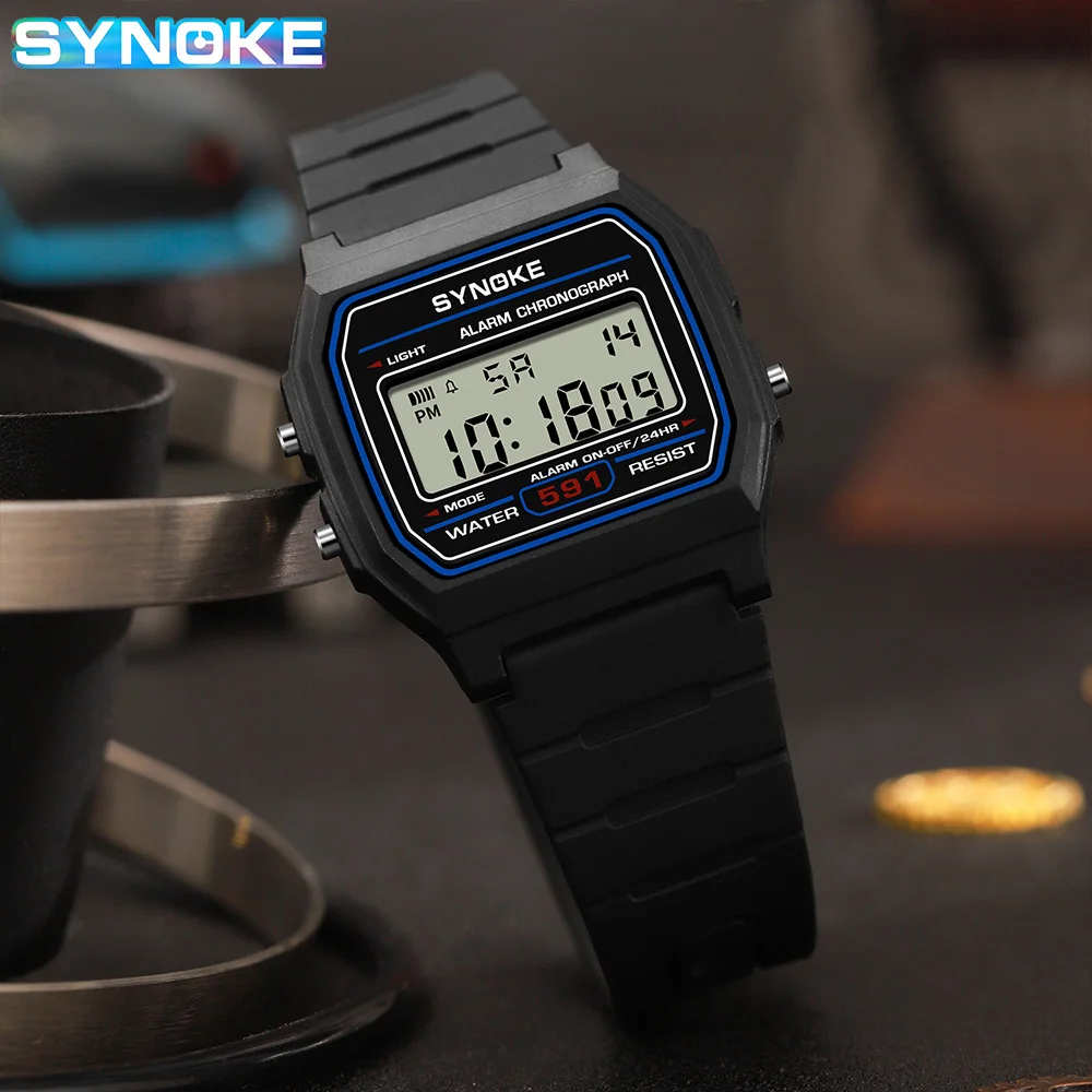 SYNOKE Student Digital Watch Unisex Sport Watch Multifunction Sports Waterproof Luminous LED Classic Watch For Men And Lady - Image 6