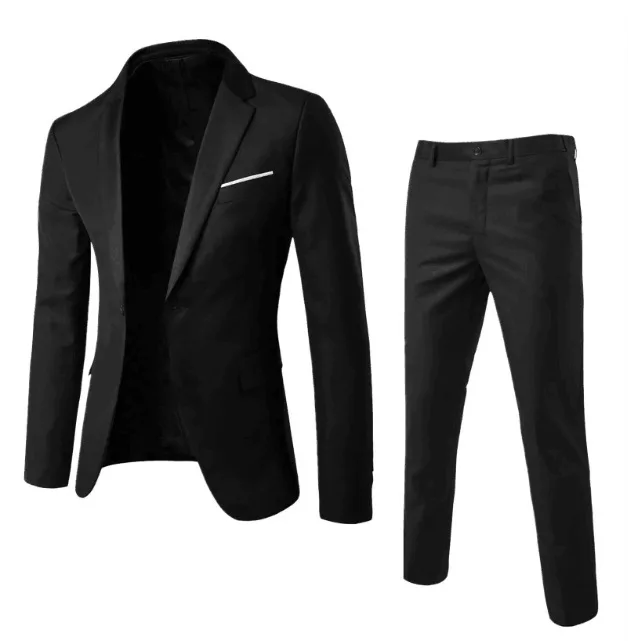 Suit Men's Business Suit Professional Dress Men's Two-piece Suit Slim Fit Best Man Groom Wedding Dress 2026 - Image 12