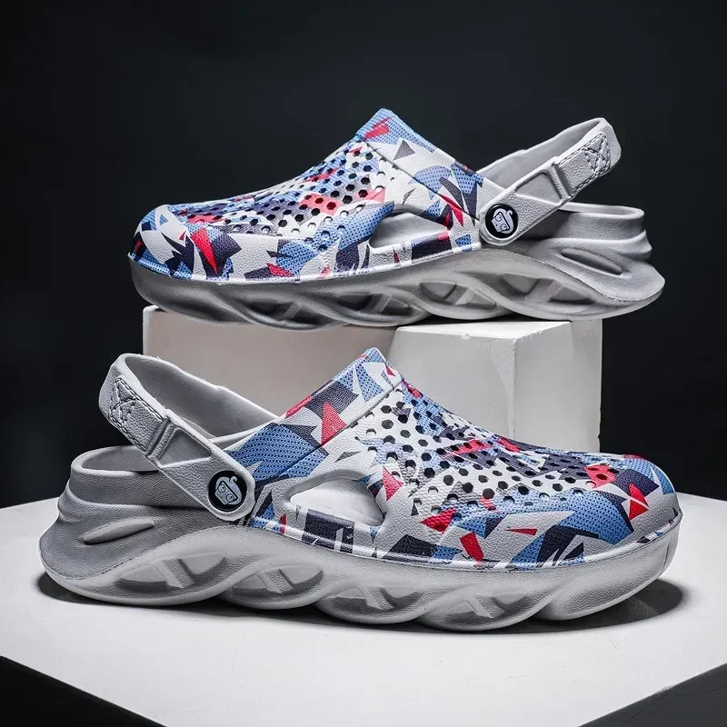 Flat Sandals Men Shoes EVA Slippers Garden Platform Sandals Man Summer Sandals New Male Sneakers Outdoor Flip Flops Home Clogs - Image 2
