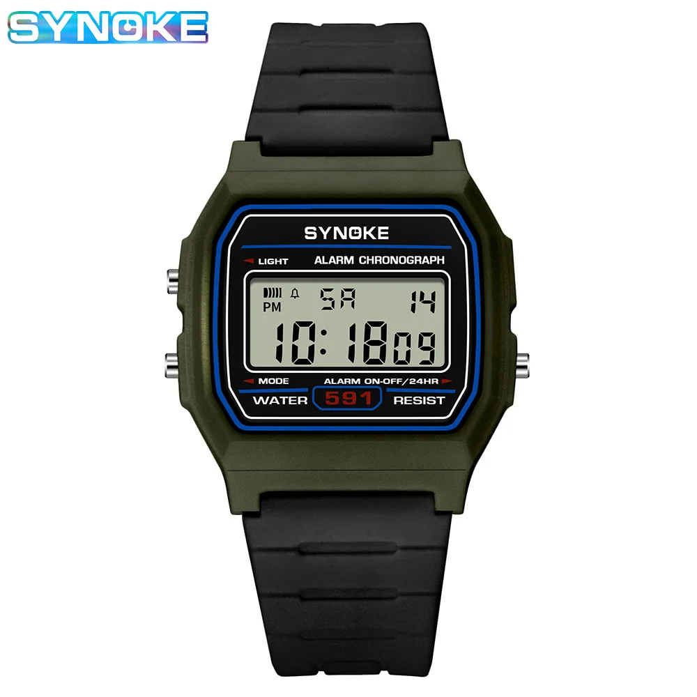 SYNOKE Student Digital Watch Unisex Sport Watch Multifunction Sports Waterproof Luminous LED Classic Watch For Men And Lady - Image 8