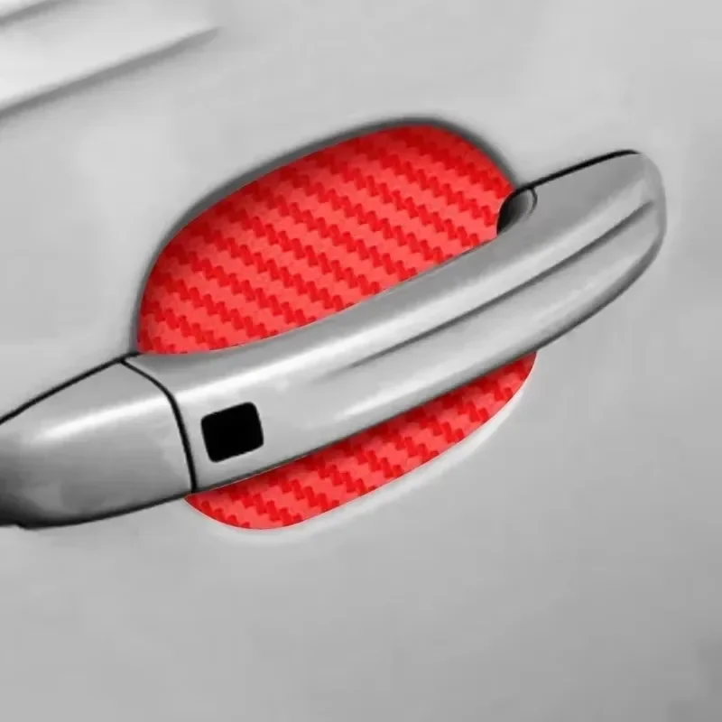 4Pcs/Set Car Door Sticker Carbon Fiber Scratches Resistant Cover Auto Handle Protection Film Exterior Styling Accessories - Image 6