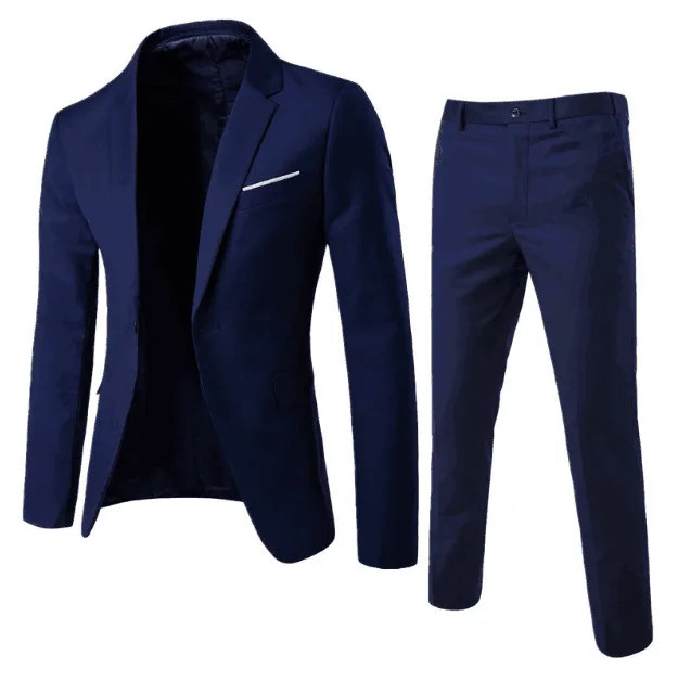 Suit Men's Business Suit Professional Dress Men's Two-piece Suit Slim Fit Best Man Groom Wedding Dress 2026 - Image 8