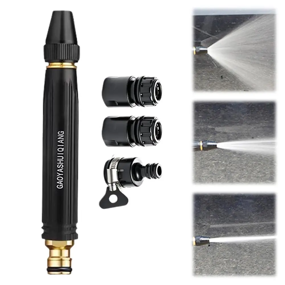 High Pressure Garden Hose Nozzle, High Pressure Water Gun Hose 3 Spray Patterns for Car Washing, Garden Watering, Patio Cleaning - Image 10