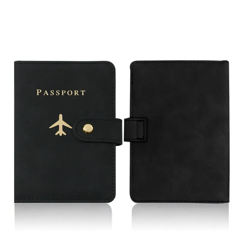 Airplane Print PU Leather Passport Holder for Men And Women with Zipper Pocket And SIM Card Slot Travel Document Wallet - Image 9