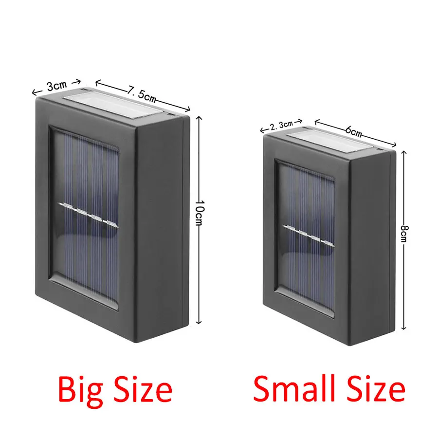 Solar Outdoor Wall Light IP65 Waterproof Up Down Wall Washer Lamp Garden Landscape Balcony Yard Porch Street Pathway Decor - Image 3
