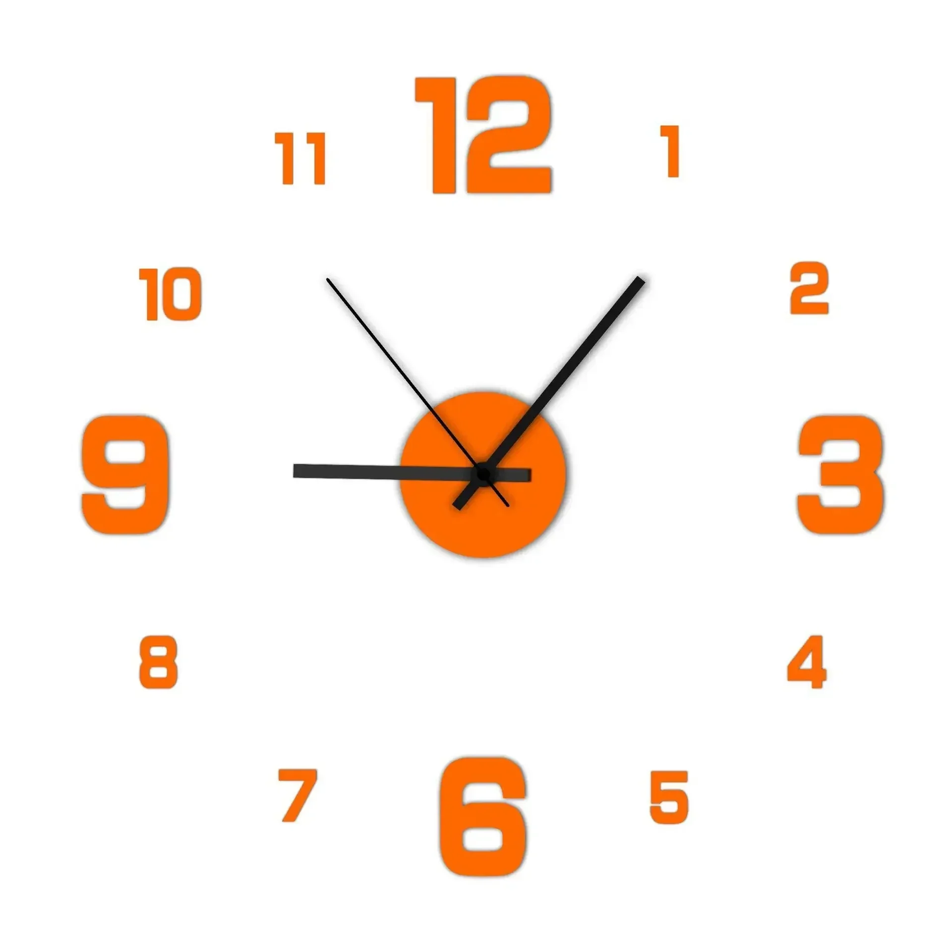 Digital Clock Wall Clock Living Room Large Garden Acrylic Mirror Sticker Decoration Decoration for Bedroom Decororation Clocks - Image 10