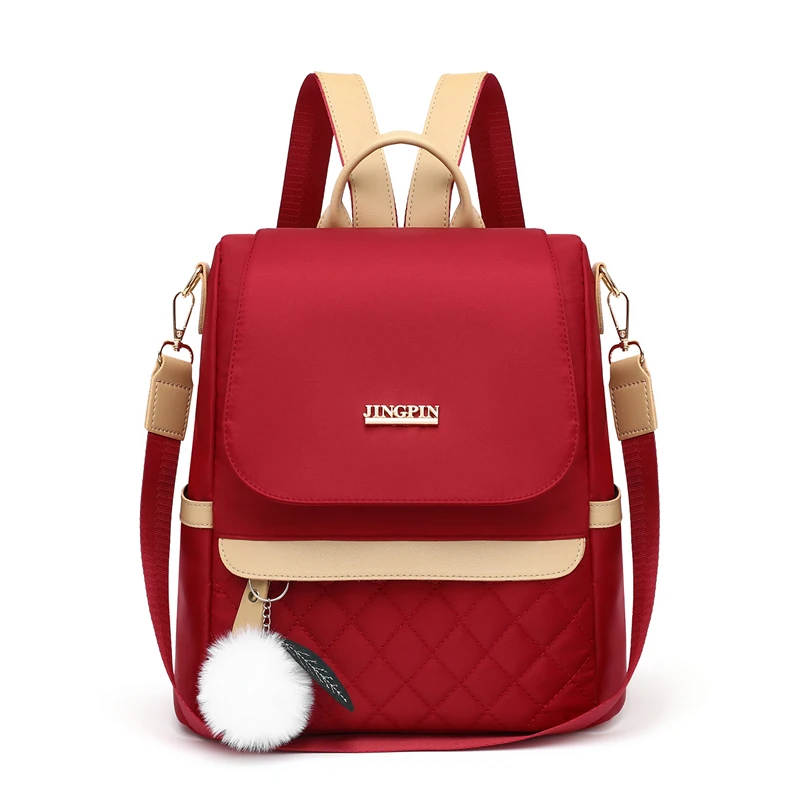 Fashionable Women's Backpack, Adjustable Shoulder Straps, Multiple Back Styles, Zipper Closure, Polyester Lining, Suitable for V - Image 7