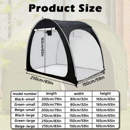 Portable Thickened Oxford Cloth Bike Shelter Private Travel Tent for Outdoor Hiking Cycling Camping And Travel