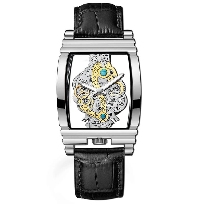 New Fashion Double Sided Hollowed Out Transparent Watch Men Luxury Gold Watches Full Steel Quartz Wristwatches Men Montre Homme - Image 8