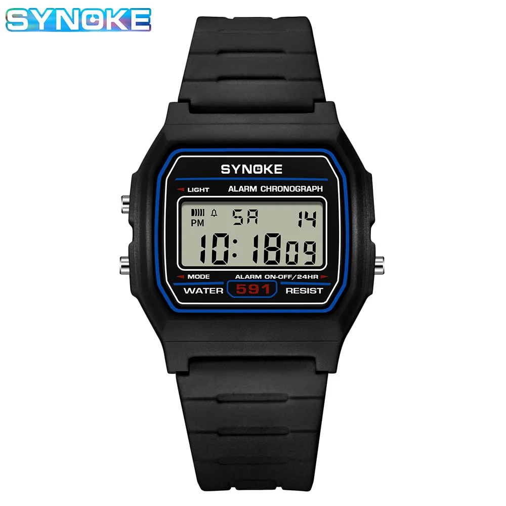 SYNOKE Student Digital Watch Unisex Sport Watch Multifunction Sports Waterproof Luminous LED Classic Watch For Men And Lady - Image 7