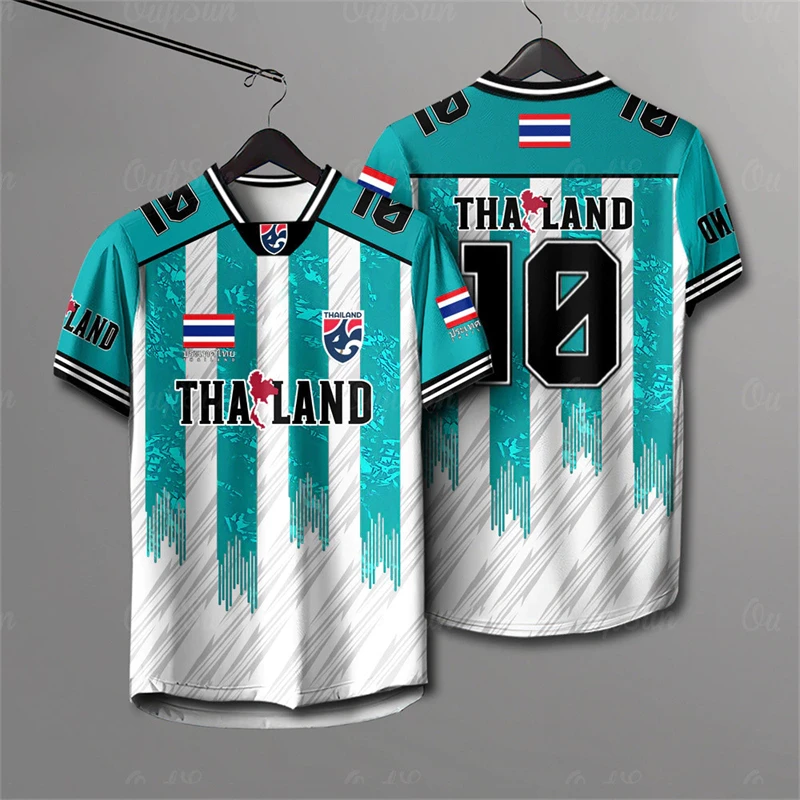 Men And Women Elephant Thailand 3D Printed Rugby Collar Short Sleeve Summer Street T Shirt Man High Quality Oversized Breathable - Image 2