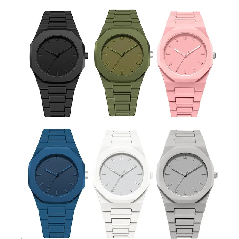 Top Fashion Men Luxury Calendar Watch Women Business Casual Quartz Watches Sports Plastic Watch Students Watches Reloj Hombre