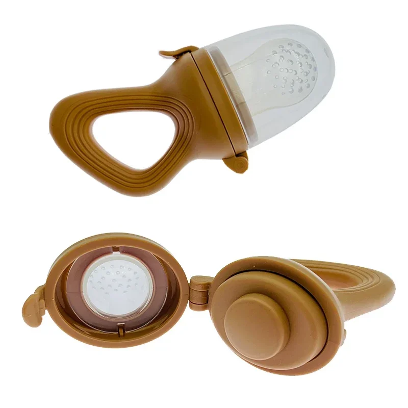 1PC Silicone Baby Fruit Feeder with Cover Baby Nipple Fresh Food Vegetable Supplement Soother Nibbler Feeding Teething Pacifier - Image 5