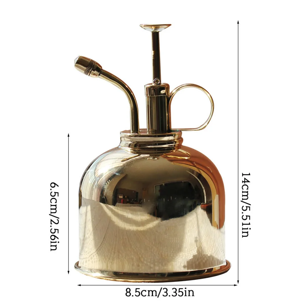 Spray Bottle 300ml Vintage Brass Watering Sprayer Household Plant Jug for Home Indoor Garden - Image 2