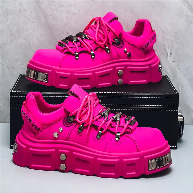 2026 Spring and Autumn New Thick soled Height Increasing Casual Board Shoes Popular Men's Shoes - Image 8